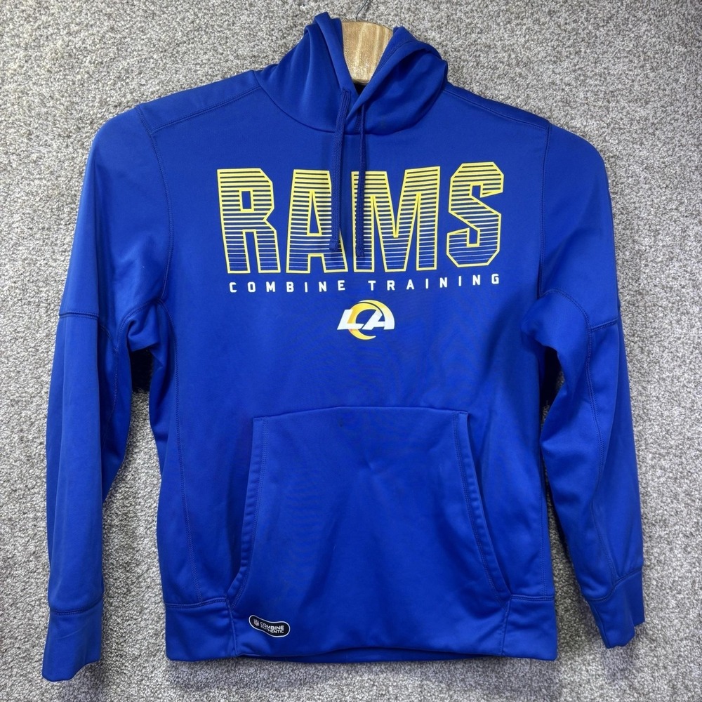 NFL New Era Los Angeles Rams Combine Training Hoodie Blue Mens‎ Large